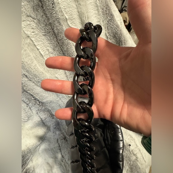 Think Royln - Puffer Gunmetal Shoulder Bag - EUC - Picture 10 of 11